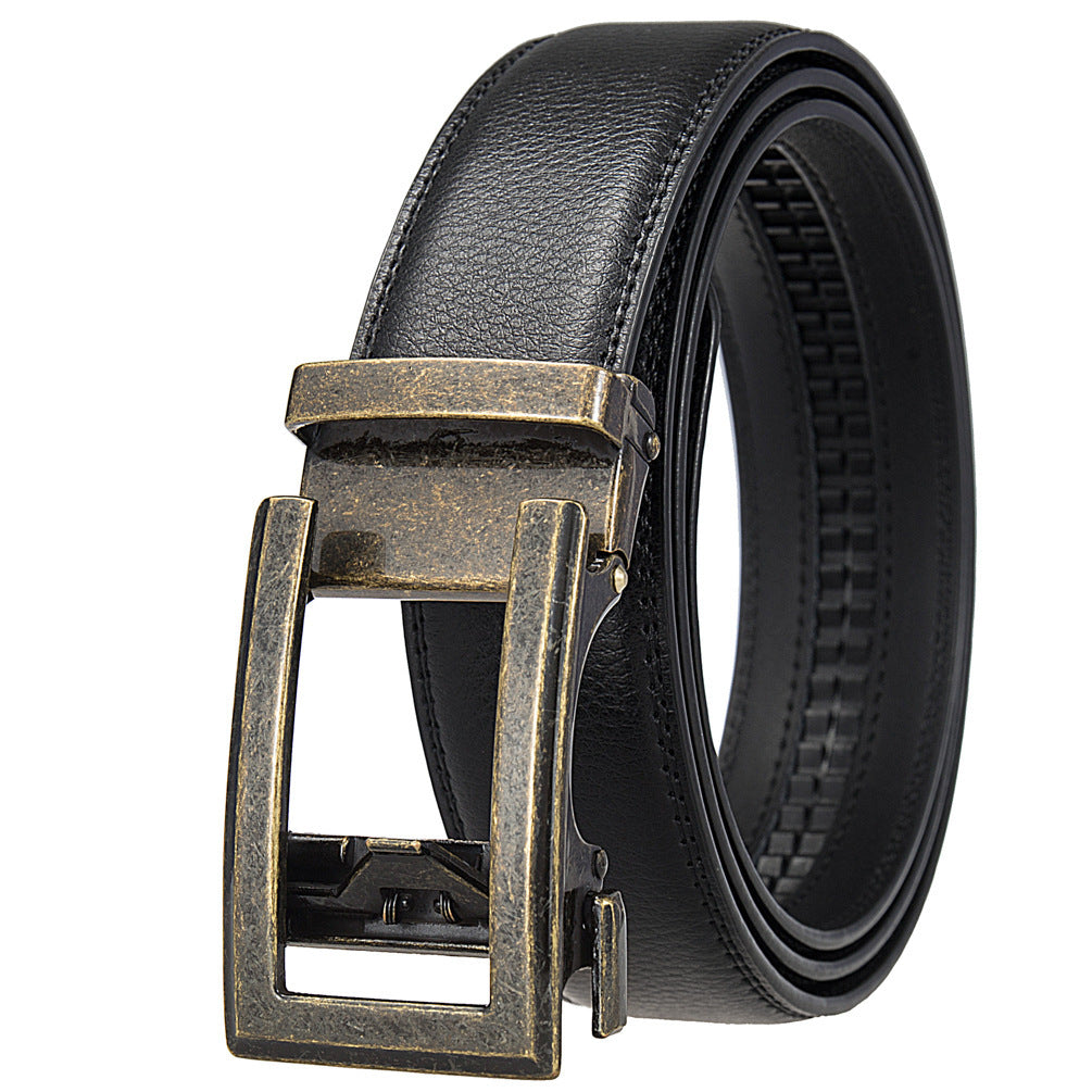 Antique Cowhide Men's Leather Casual Business Belt