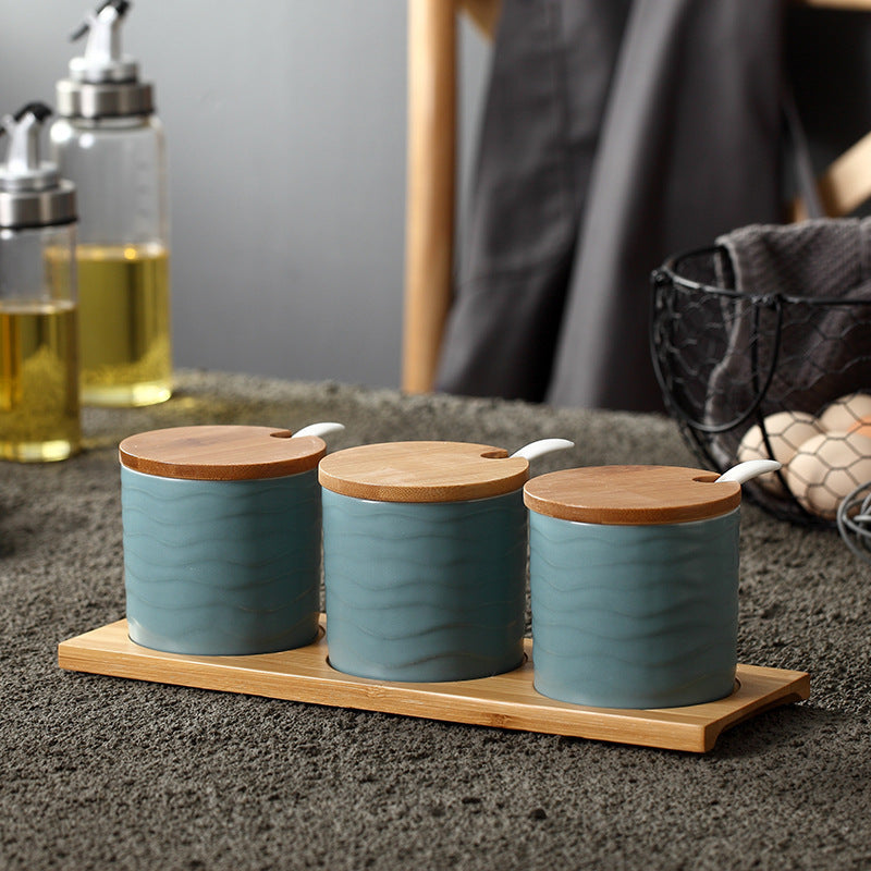 Seasoning Jar Bottle Set Household Salt MSG Box