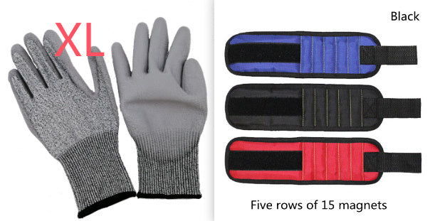 Fifteen Compartment Magnetic Wristband Tool Holder