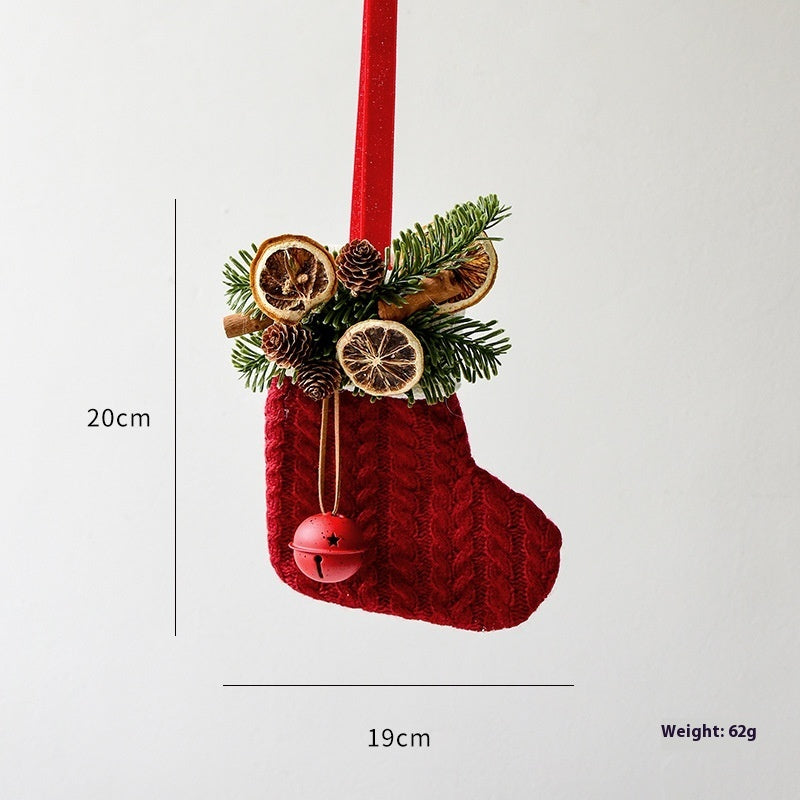 Knitted Christmas Stockings, Decoration, Scene Layout