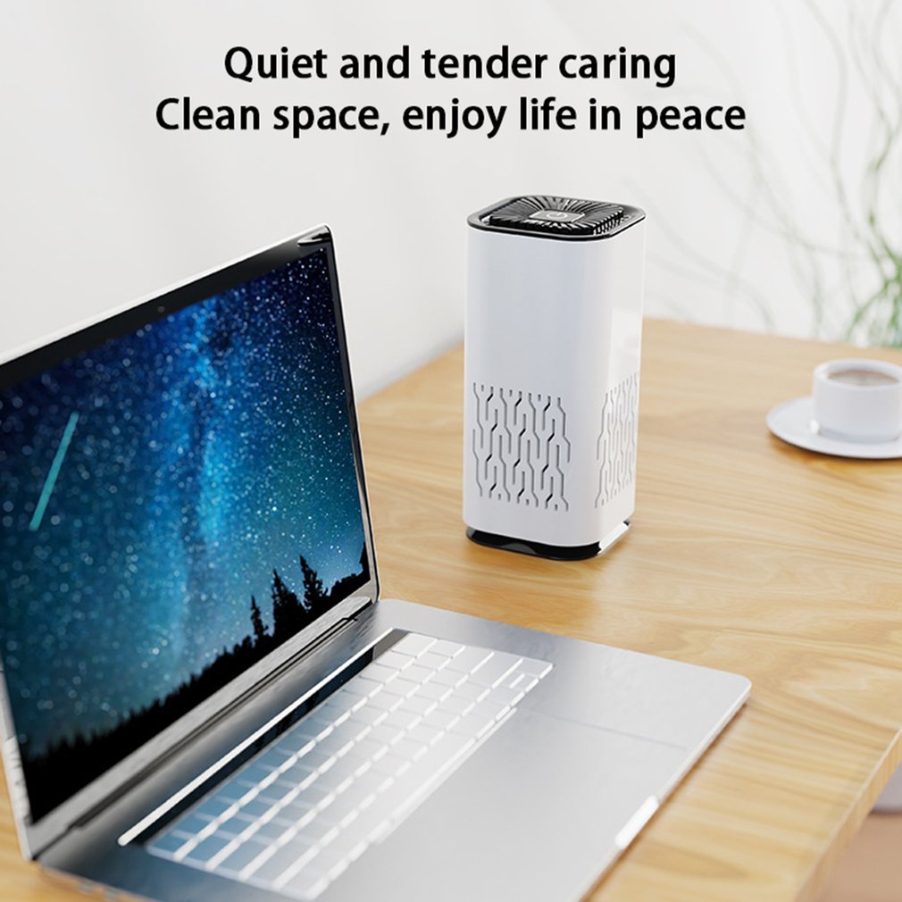 Portable Car Air Purifier Ionizer Smoke Dust Remover