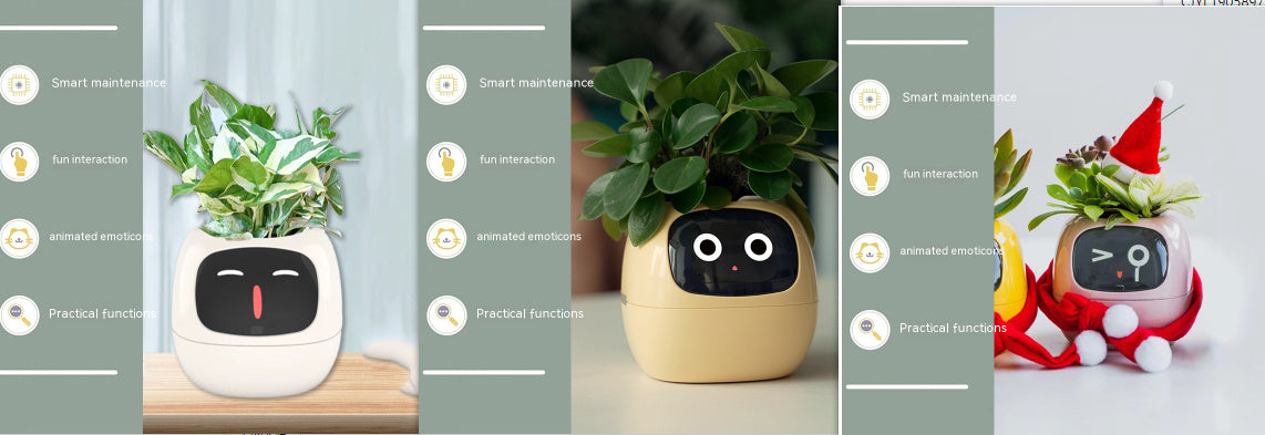 Smart AI Planter with Expressions and Sensors