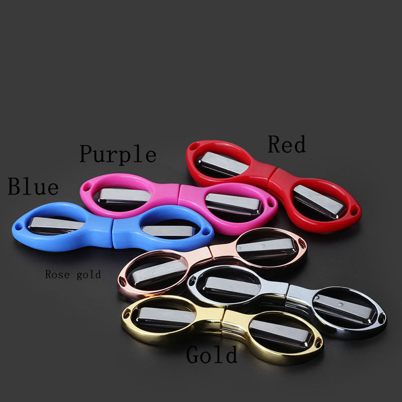 Mini Stainless Steel Folding Scissors Keychain - Fishing & Camping Tool