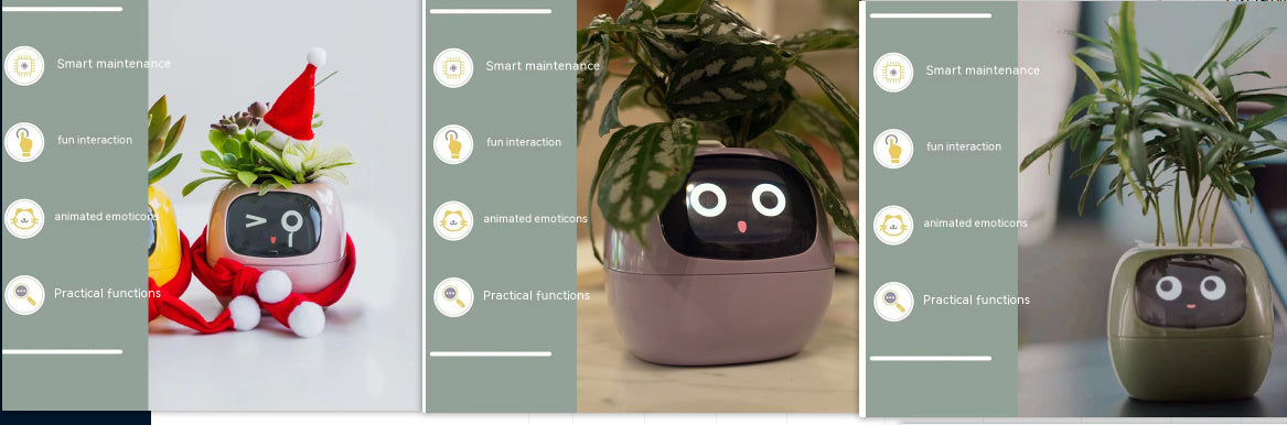 Smart AI Planter with Expressions and Sensors