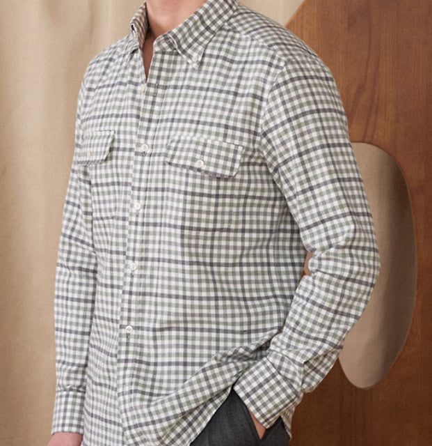 Casual Workwear Checkered Long Sleeved Shirt