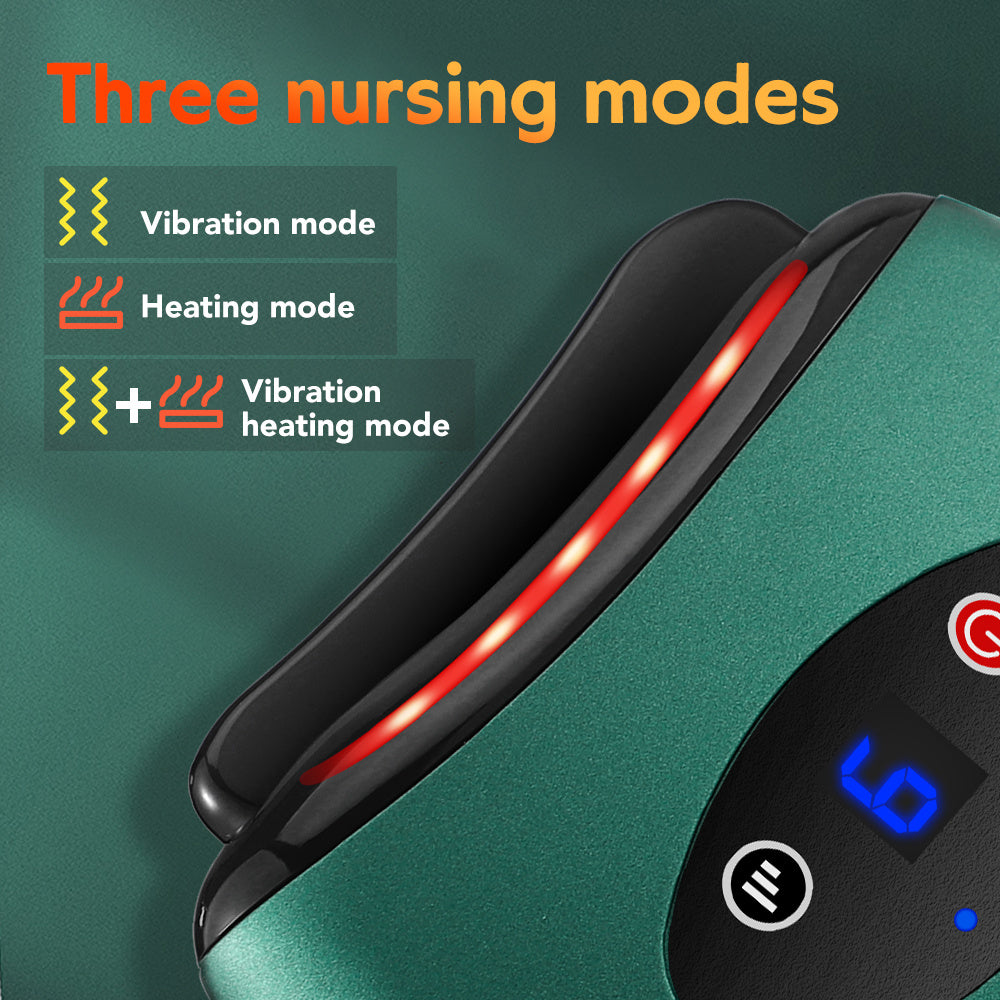 Electric Bianstone Gua Sha Massager with Hot Compress and Vibration