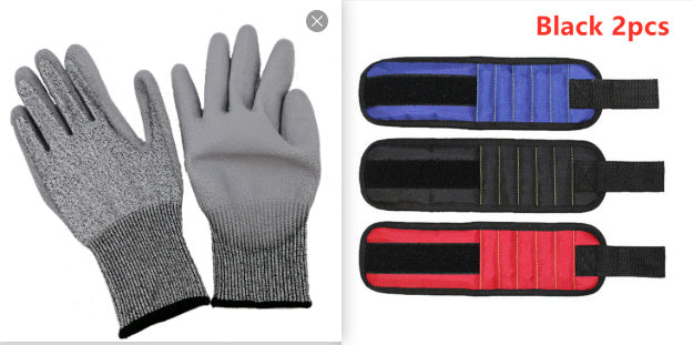 Fifteen Compartment Magnetic Wristband Tool Holder