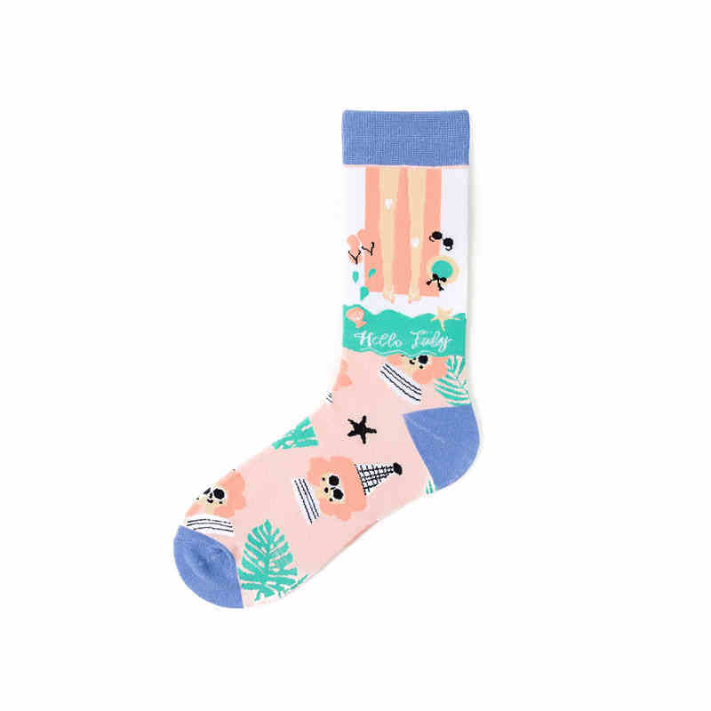 Pure Cotton Street Hip-hop Sports Long Socks