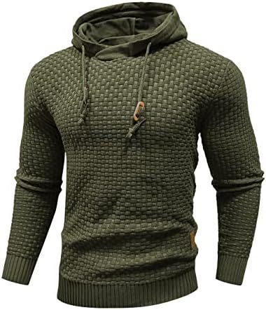 Men's Hooded Sweatshirt Long Sleeve Solid Color