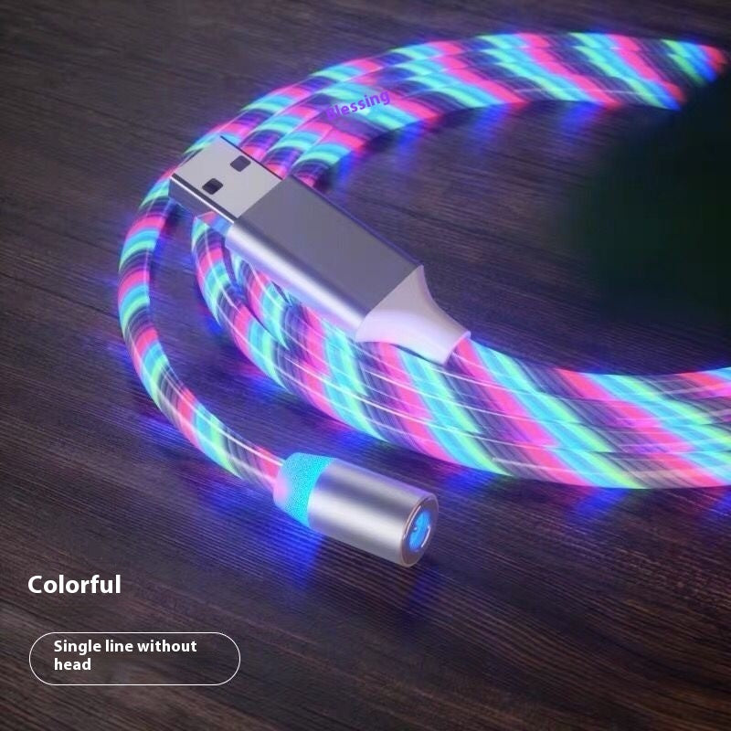 Magnetic Fast Charging Cable Type-C Micro USB LED