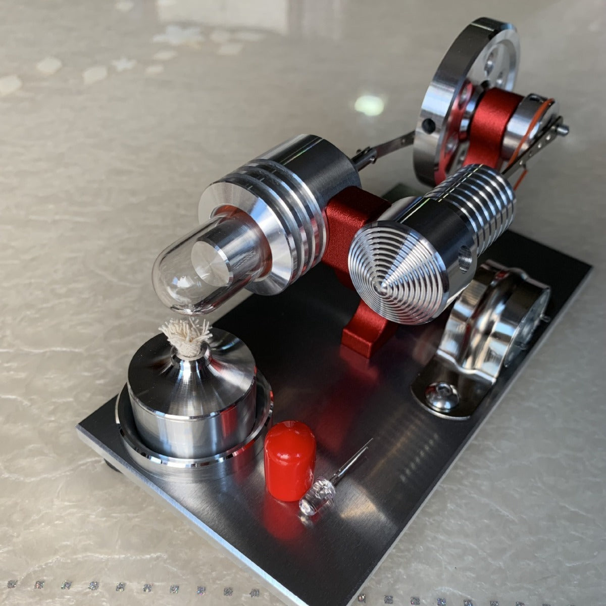 Mini Stirling Engine Low Temperature Toy Generator