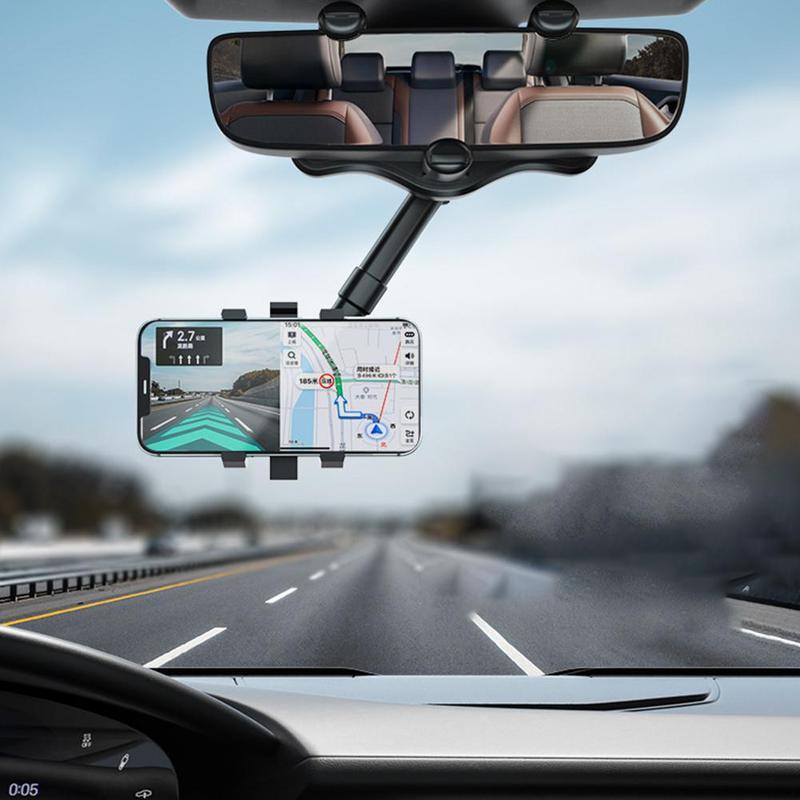 Rotatable Rearview Mirror Phone Holder for Car
