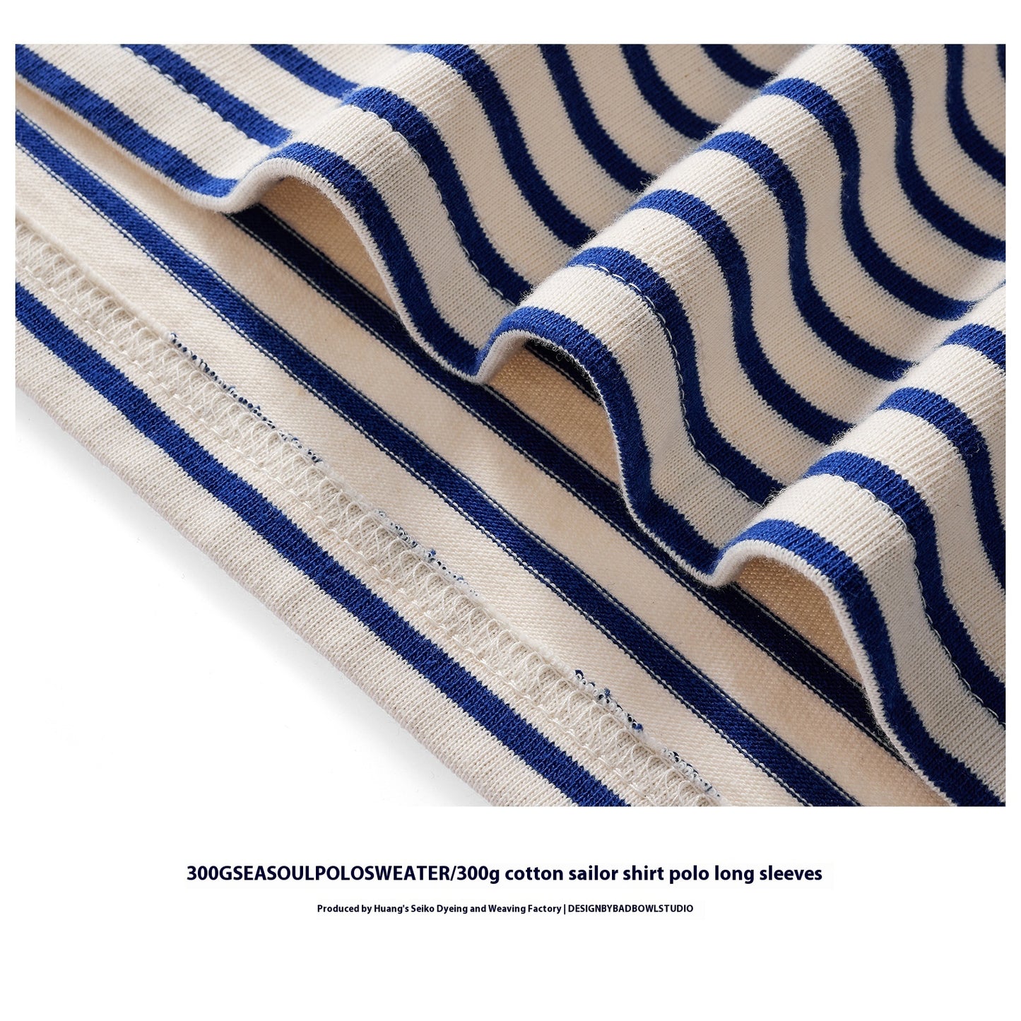 Men's Cotton Striped Long-sleeved Lapel T-shirt
