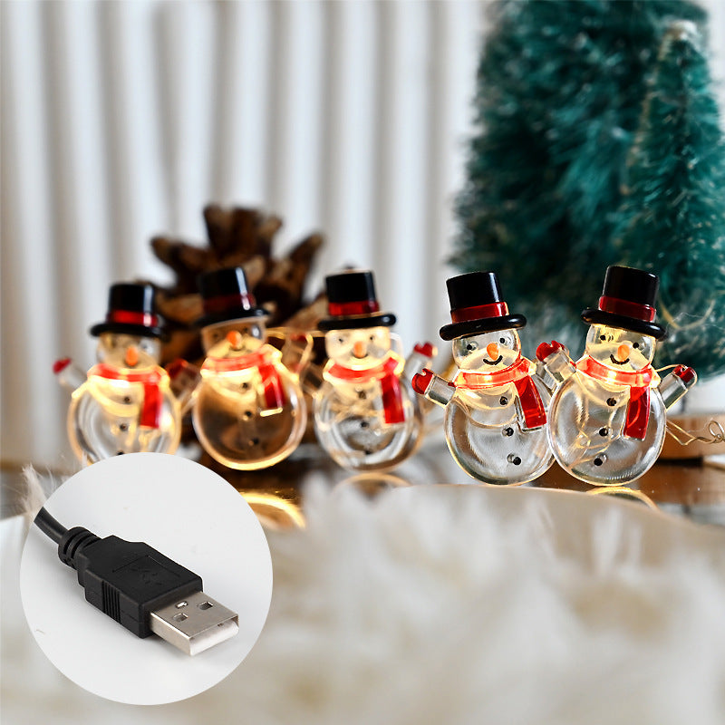 Christmas Snowman Decorative String Lights