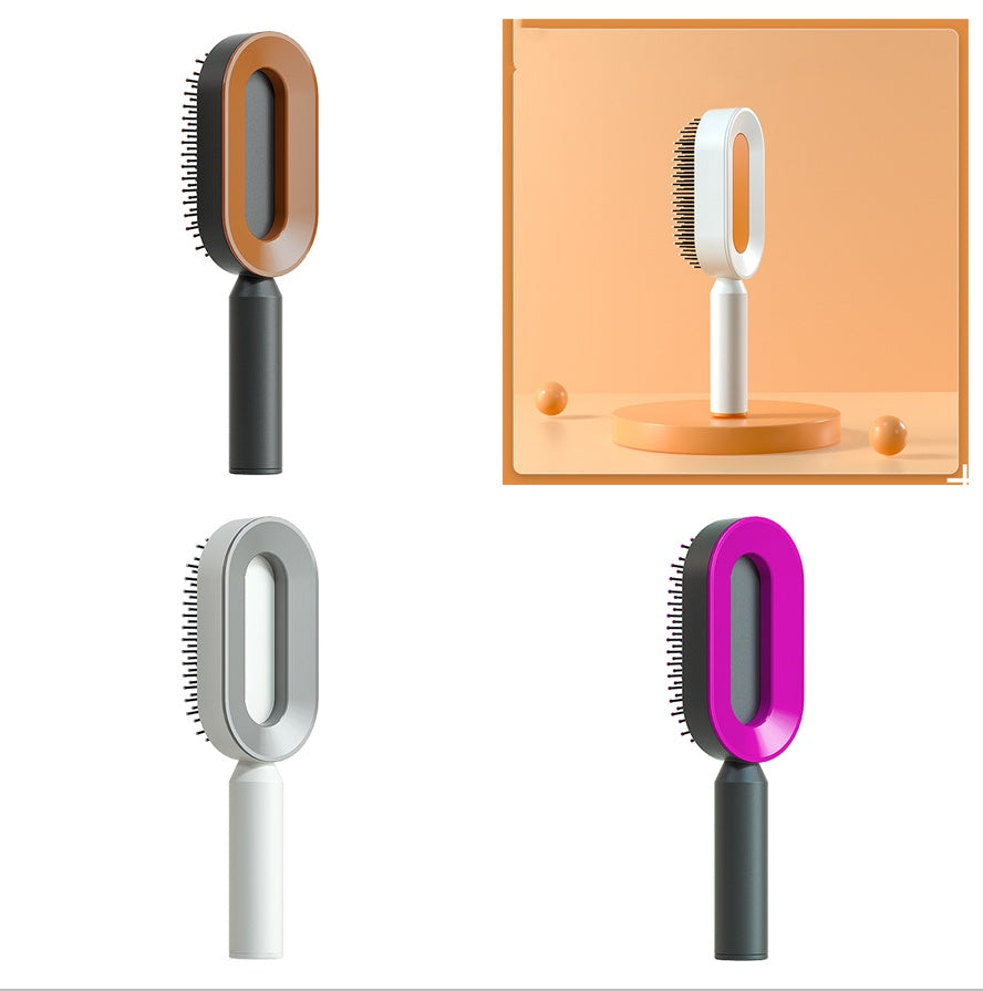 Self Cleaning Hair Brush One-key Airbag Massage