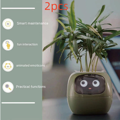 Smart AI Planter with Expressions and Sensors