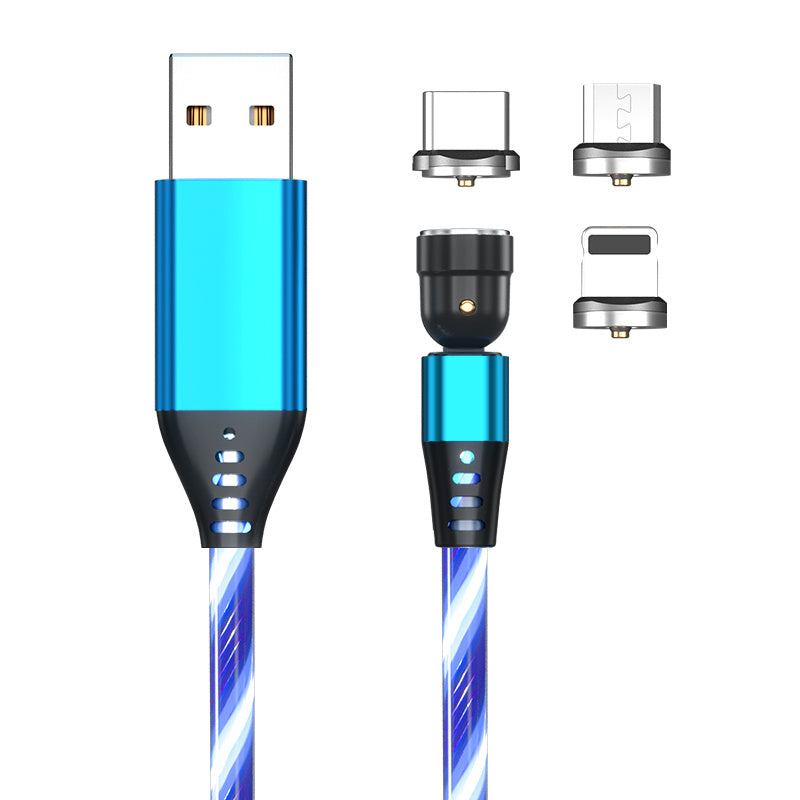 540 Rotate Magnetic 3A Charging Cable USB Type C