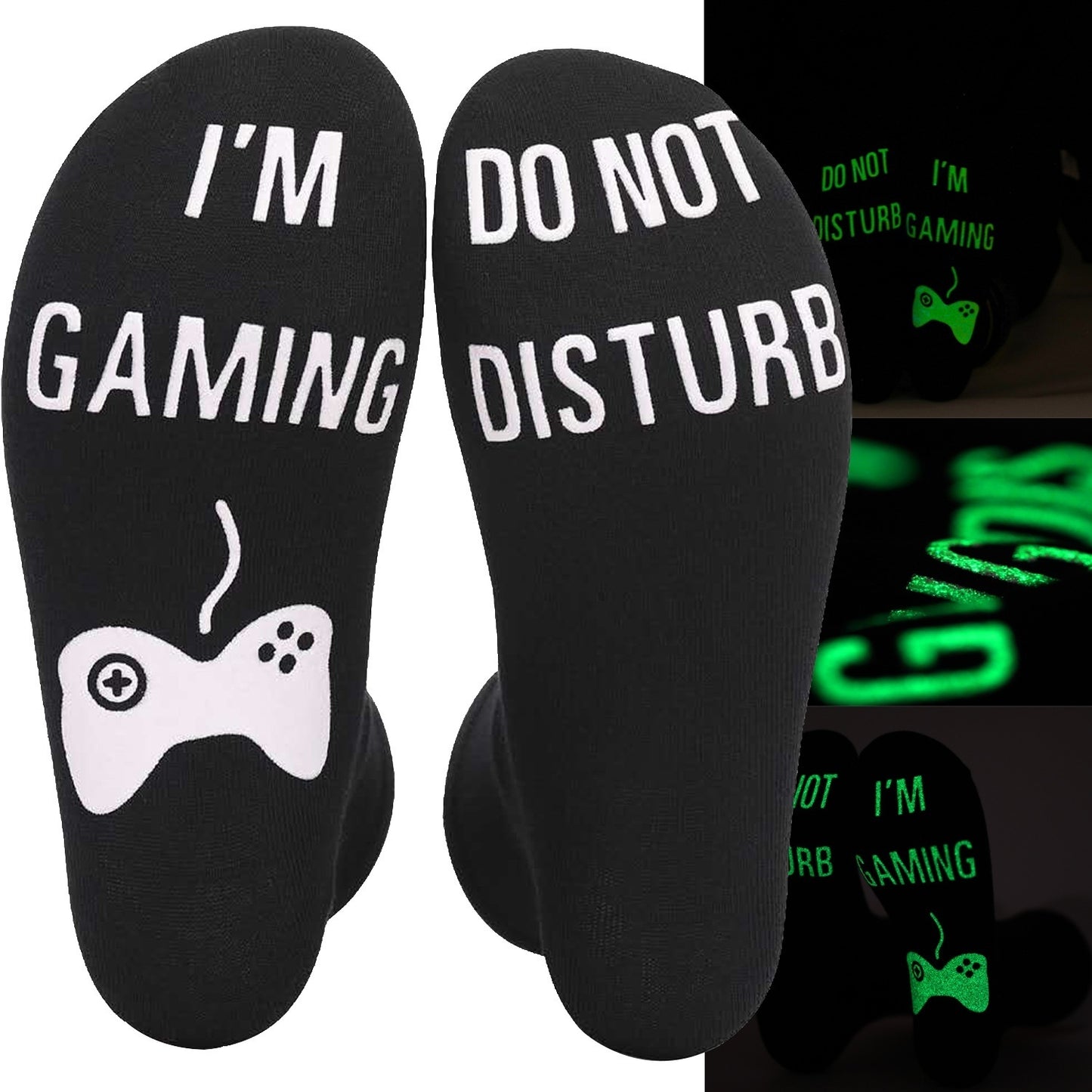 Men's Pure Cotton Letter Printing Tube Socks