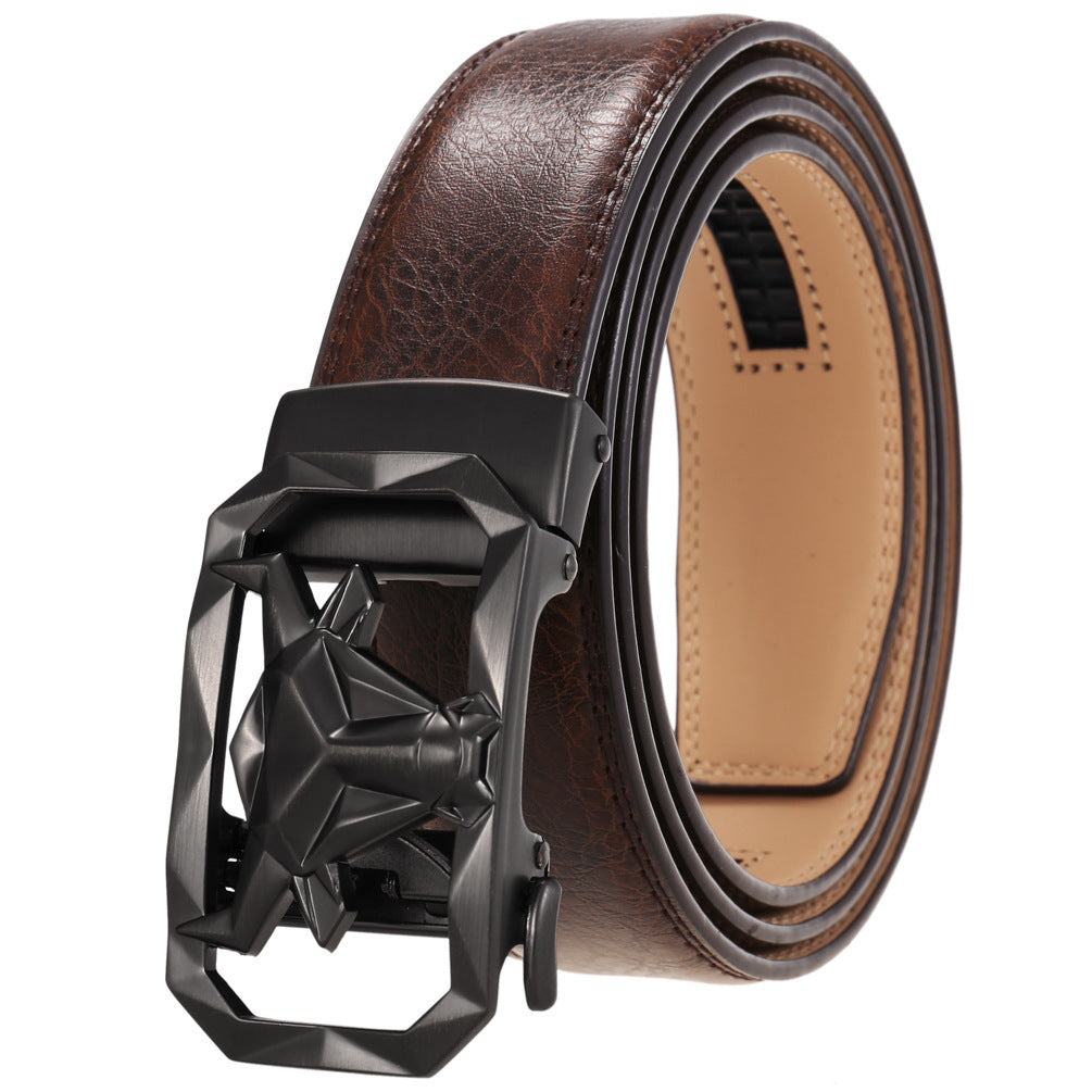 Fashion Men's Leather Belt Alloy Buckle