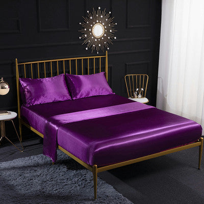 Satin Bedding Set 4 Pieces Queen King Size