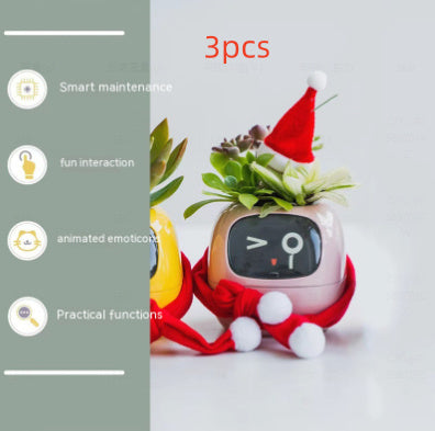 Smart AI Planter with Expressions and Sensors