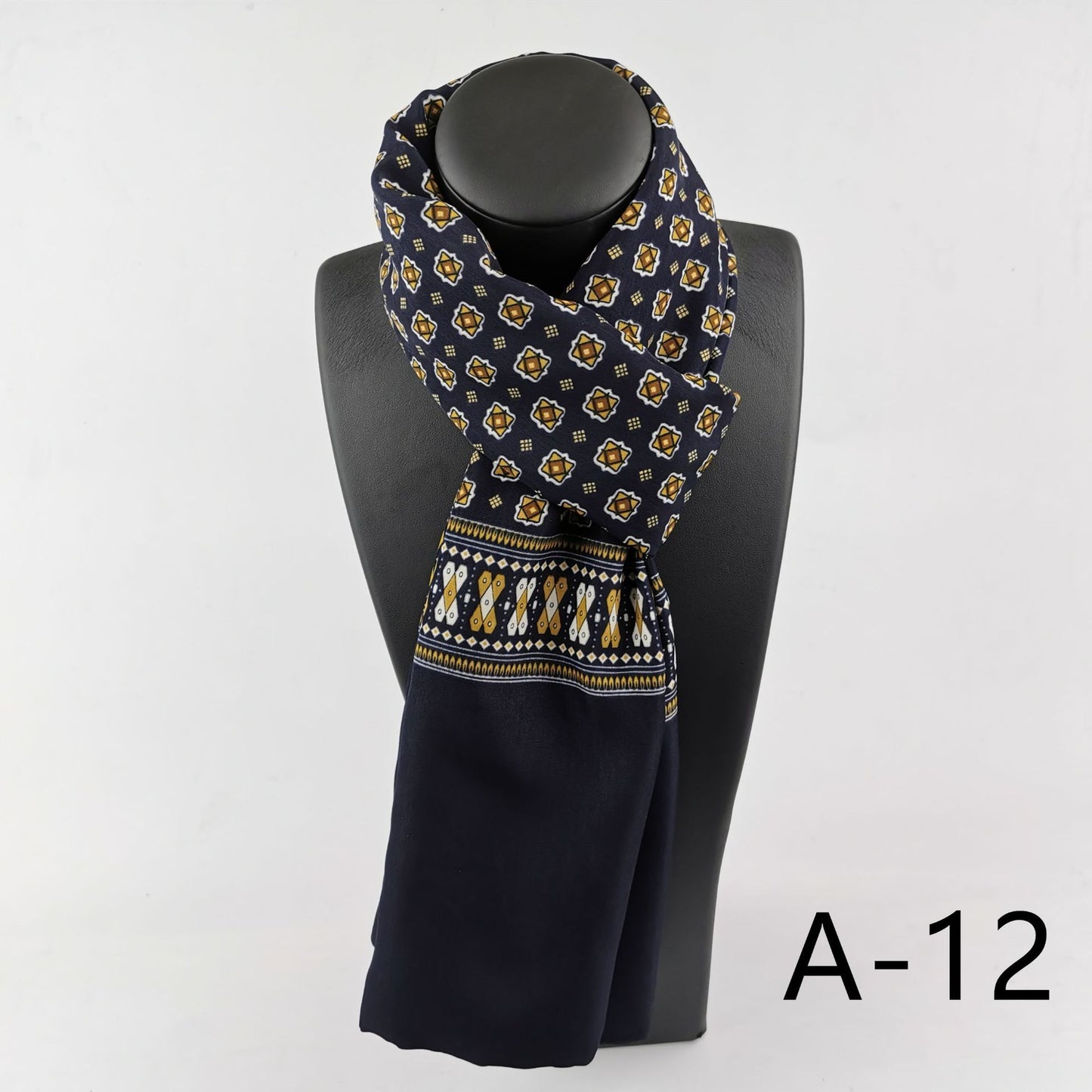 Men's Double Layer Cashmere Washed Warm Scarf