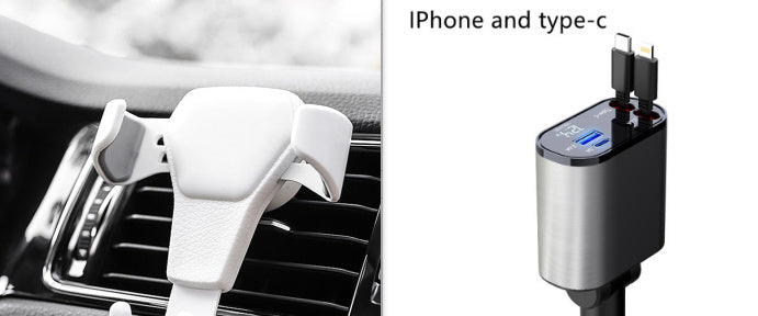 Metal Car Charger 100W USB Type C Adapter