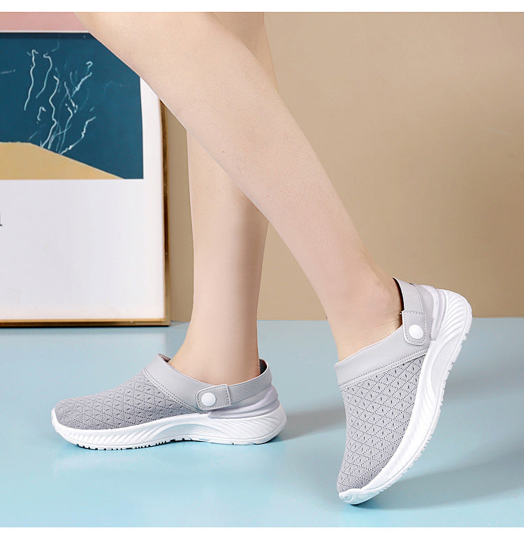 Breathable Mesh Stylish Semi-Slippers