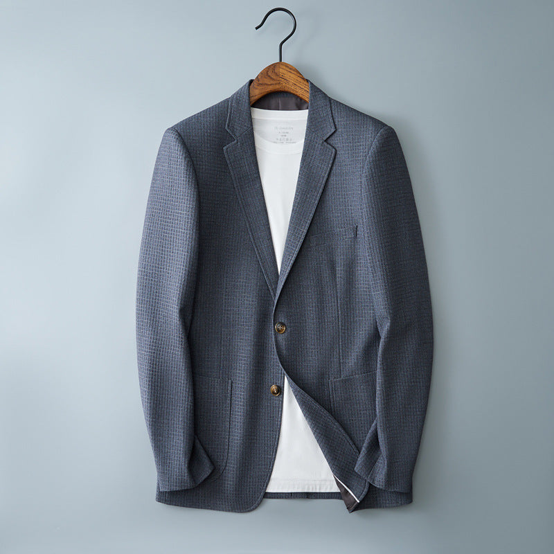 Plaid Leisure Suit Youth Coat Benxi Price Control