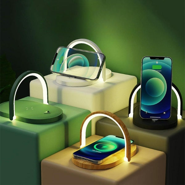 3 In 1 Foldable Wireless Charger Night Light 15W