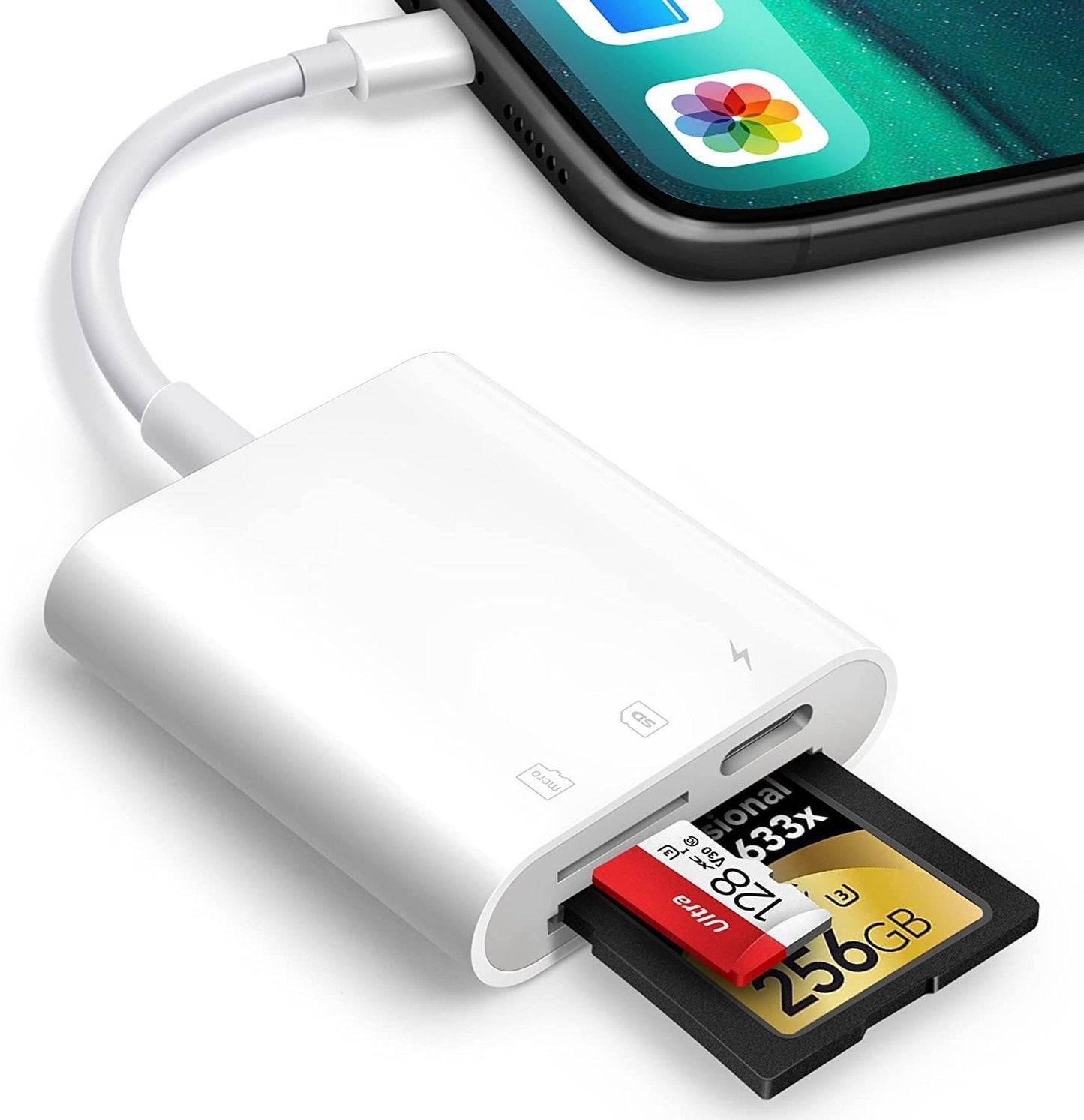 Mobile Phone Camera Card Reader Adapter OTG Data Cable