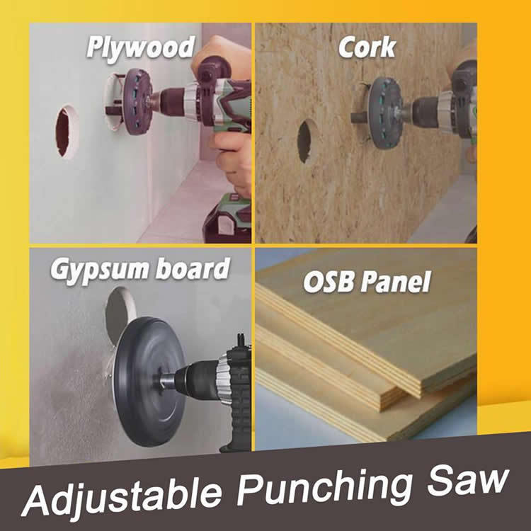 Adjustable Punching Saw 45–130mm – Fast Hole Opener for Woodworking