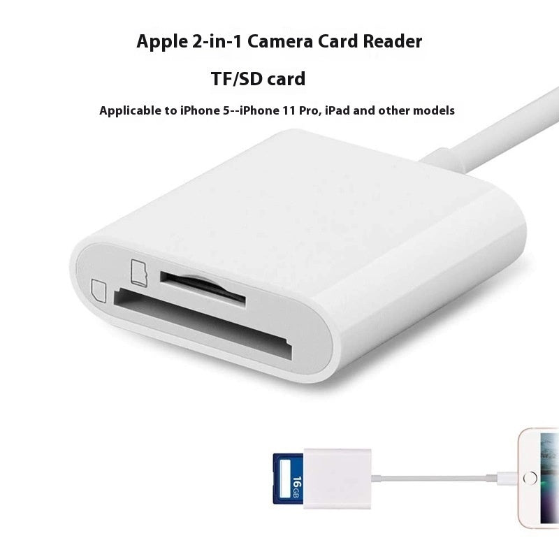 Mobile Phone Camera Card Reader Adapter OTG Data Cable