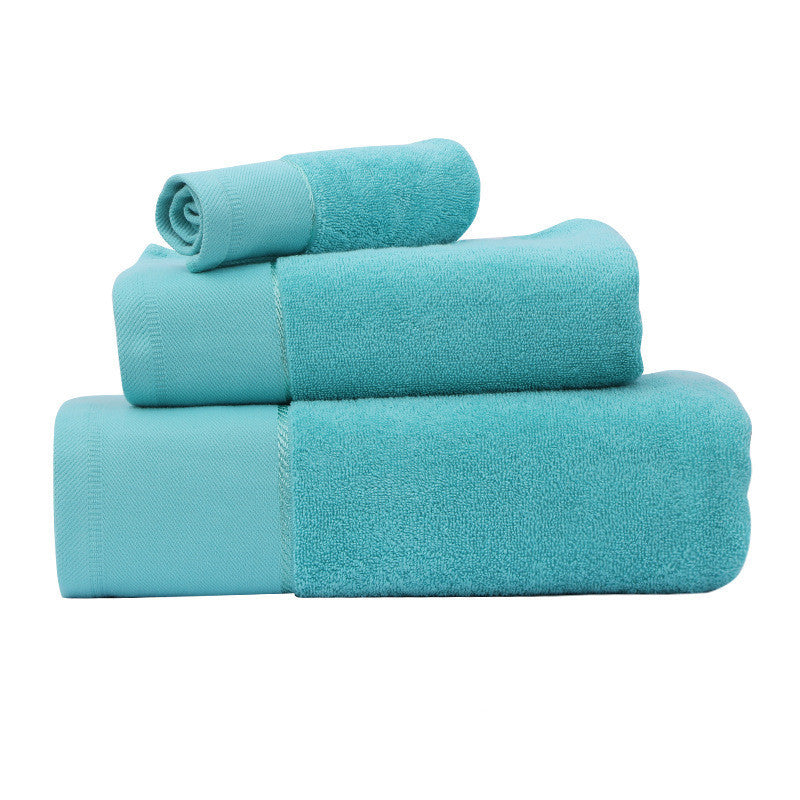 Cotton Three-Piece Bath Towel Set
