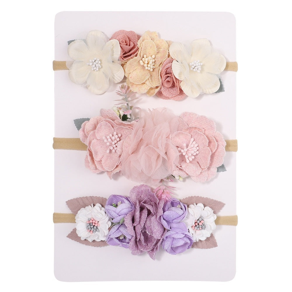 Nylon Fine Hair Band Girls' Headdress Flower