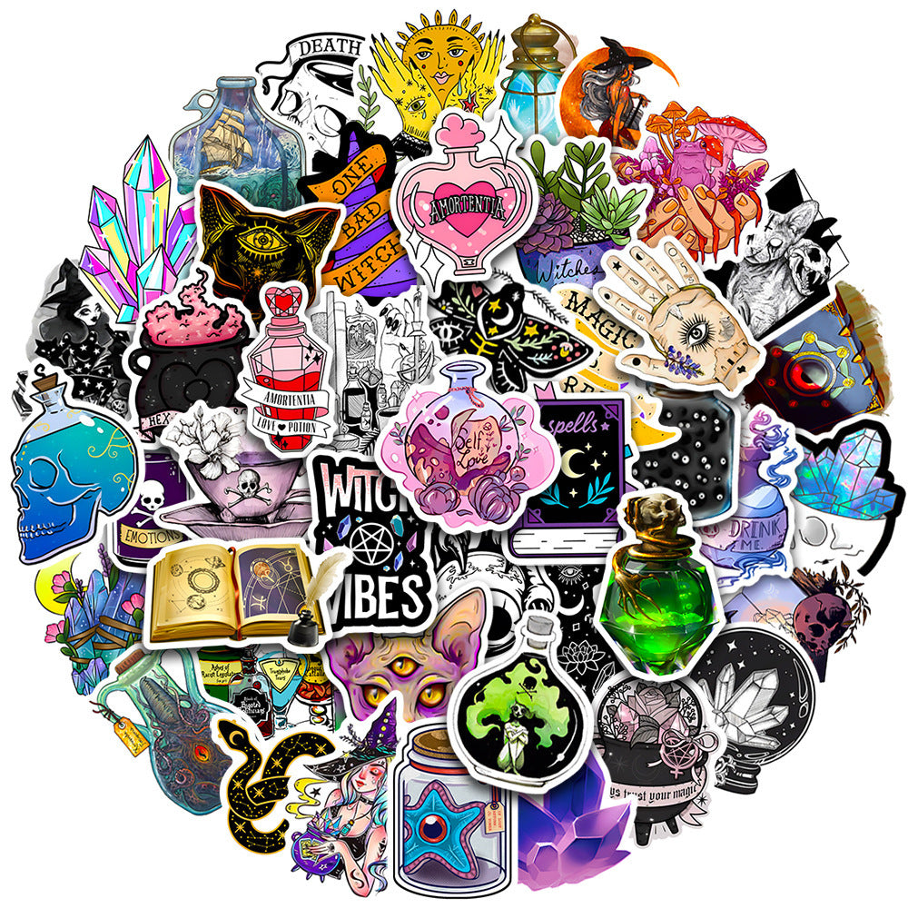 50 Pieces Of Luggage Compartment Waterproof Graffiti Stickers