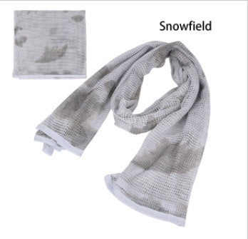 Men's Long Camouflage Outdoor Breathable Scarf