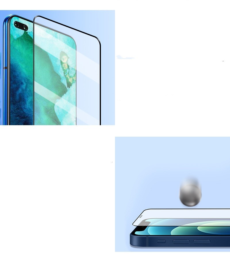 High aluminum tempered glass screen protector for mobile phone