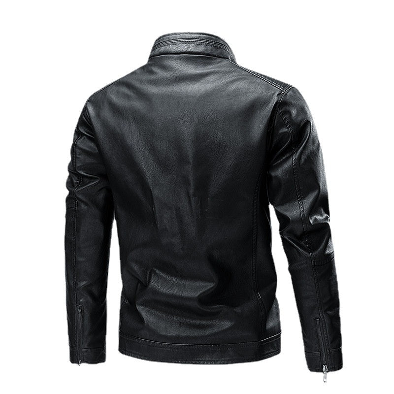 Motorcycle Retro Fashion Leather Jacket Coat