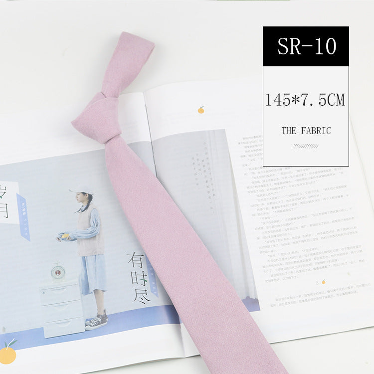 Korean Style Casual Suede Macaron 7cm Hand Tie