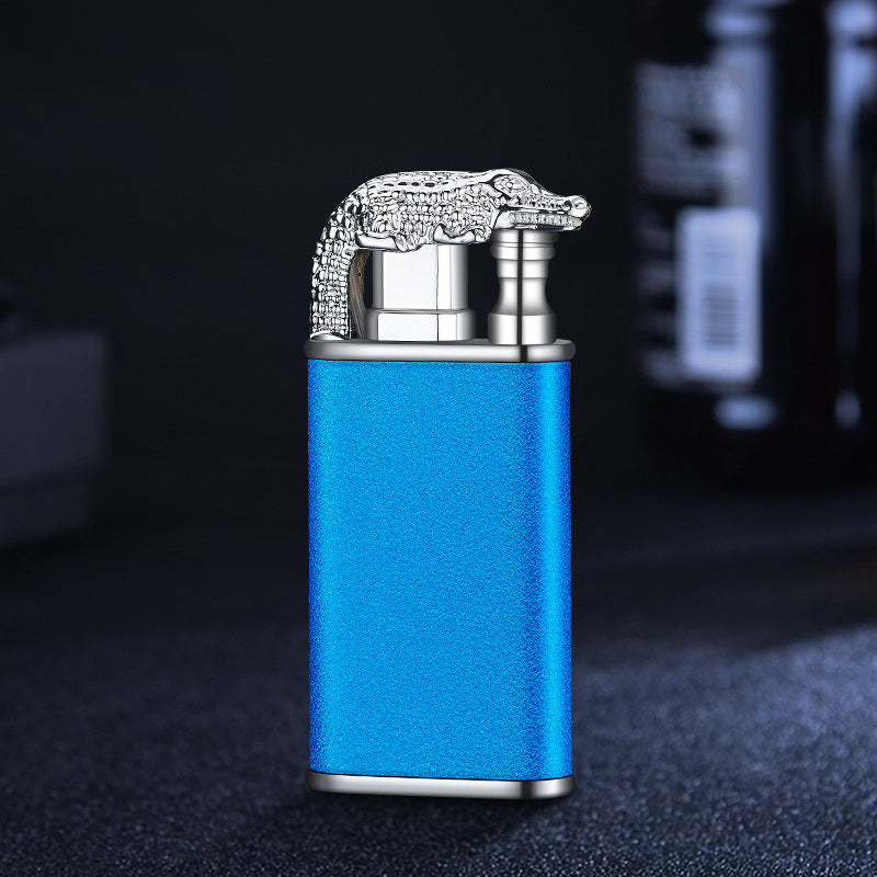Blue Flame Double Fire Metal Lighter
