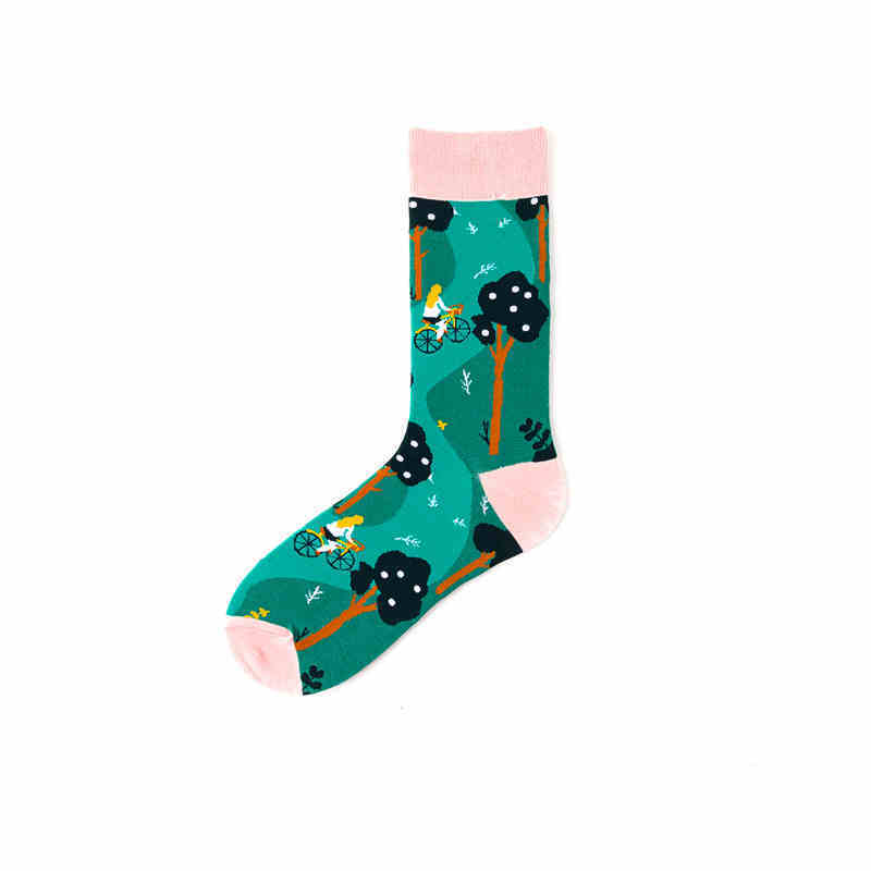 Pure Cotton Street Hip-hop Sports Long Socks