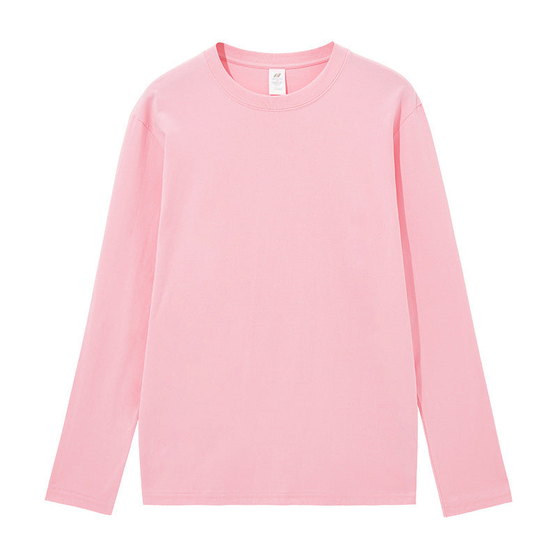 Cotton Long Sleeve Loose Pure White Casual Top
