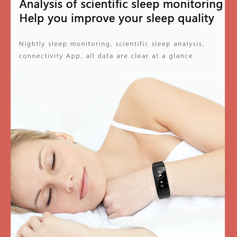 Bluetooth Smart Sports Bracelet Color Screen Watch