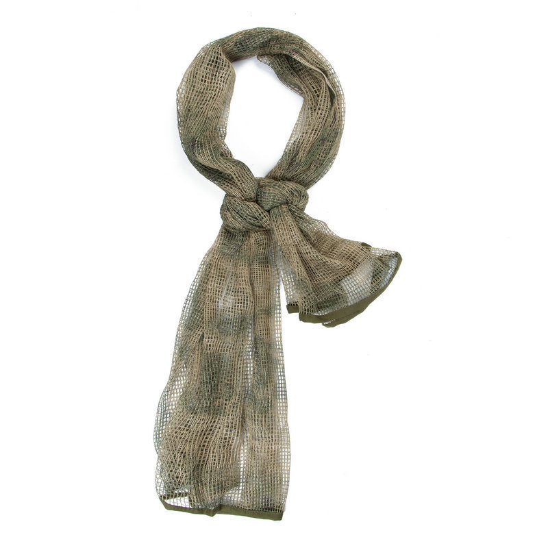 Men's Long Camouflage Outdoor Breathable Scarf