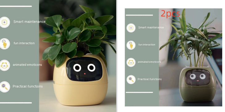 Smart AI Planter with Expressions and Sensors