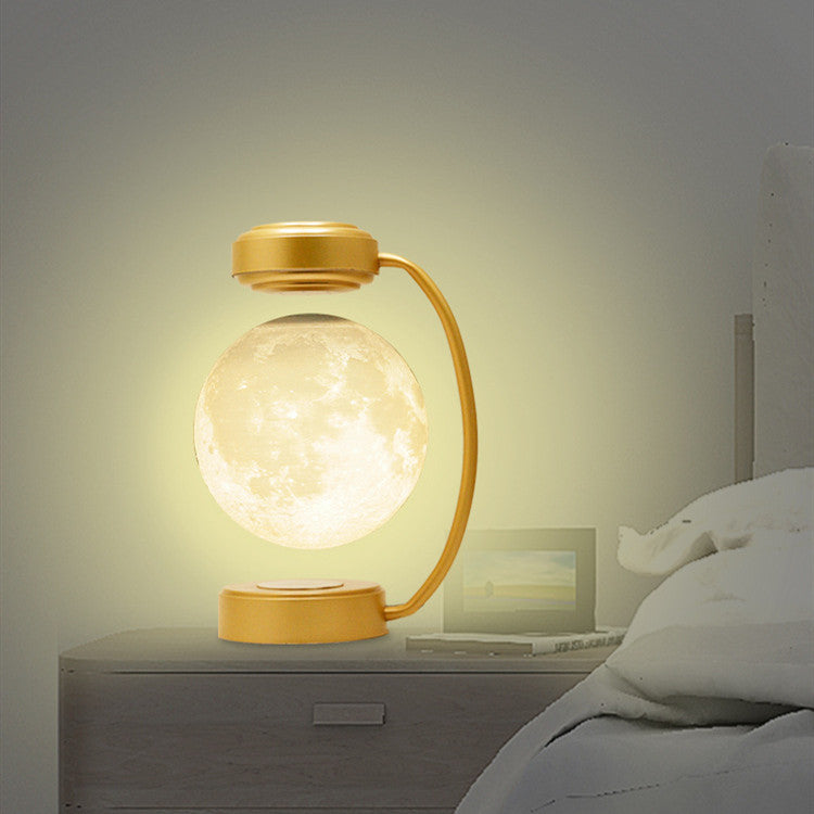 3D LED Moon Night Light Magnetic Floating Lamp Home Office Decoration