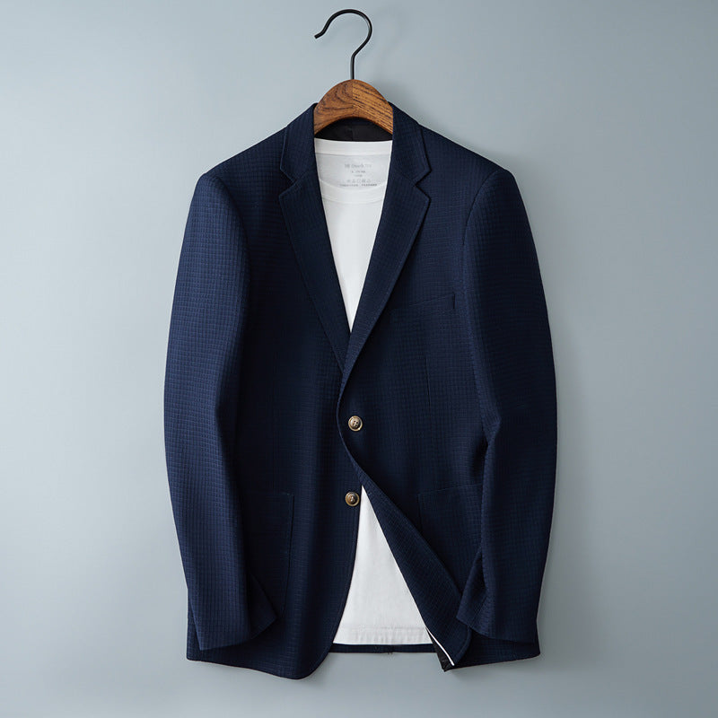 Plaid Leisure Suit Youth Coat Benxi Price Control