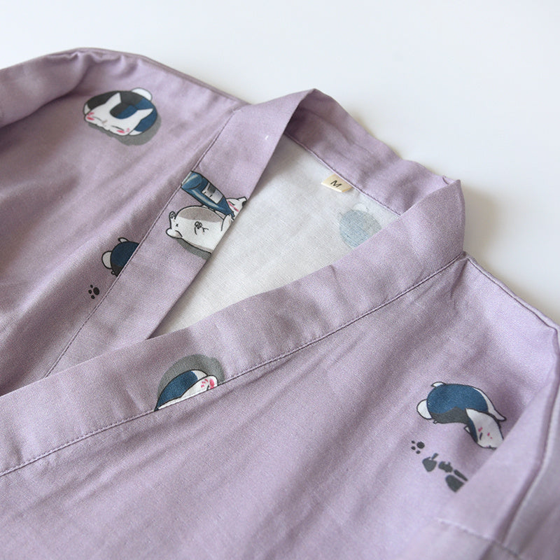 Couples Loose Cotton Thin Homewear Set