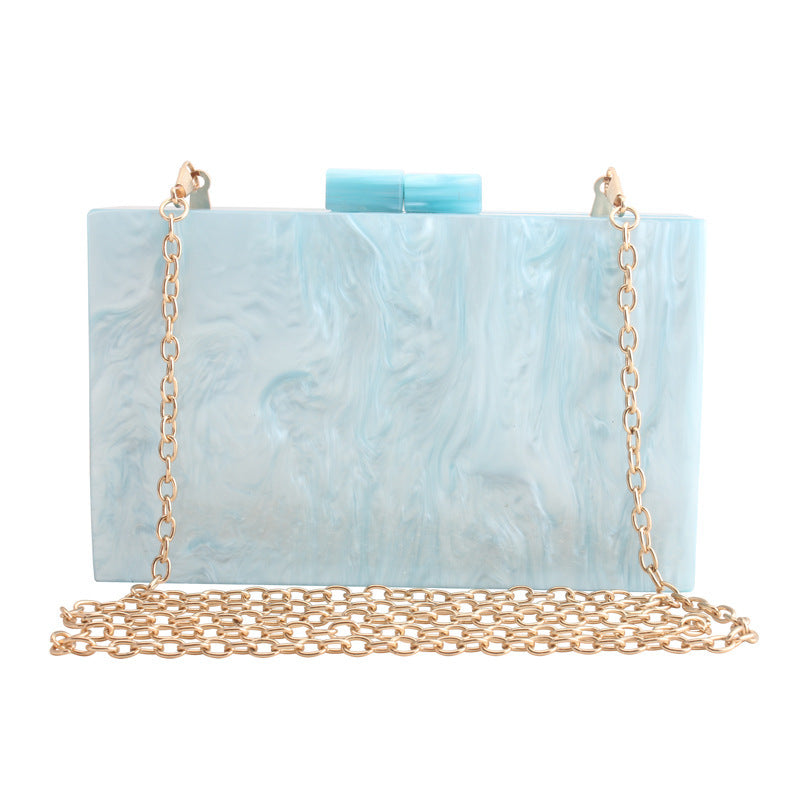 Marble Pattern Acrylic Handbag for Women